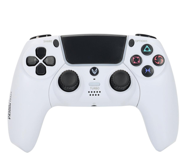 STEELDIGI Kontroler STEELSHOCK v2 Dasan PS4 biały - 745302 - zdjęcie